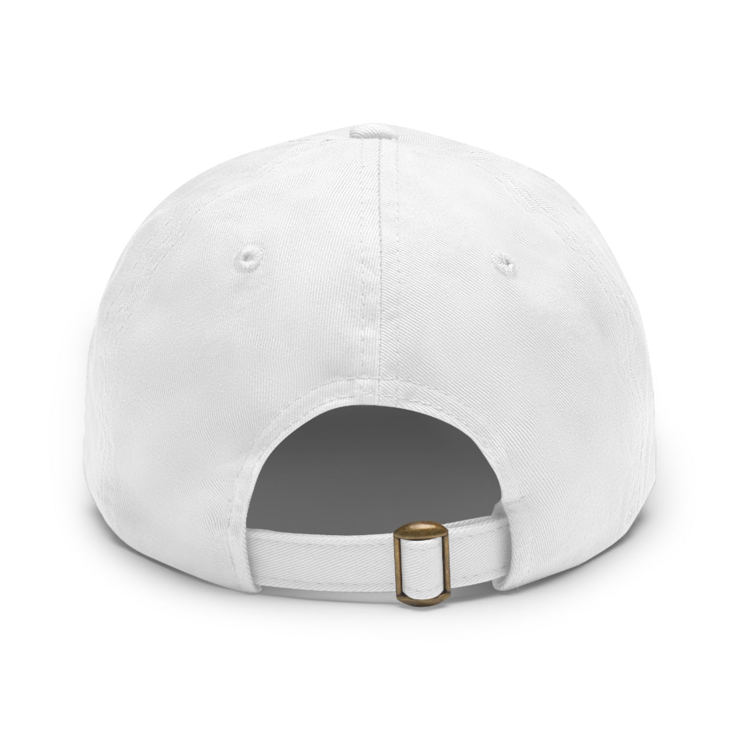 🧢 Dad Hat with Leather Patch (Rectangle) – Snow Bunny Exclusive ❄️(40% OFF)