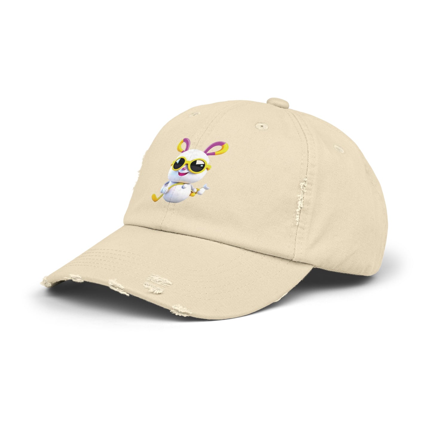 🧢 Unisex Distressed Cap – Snow Bunny Exclusive ❄️