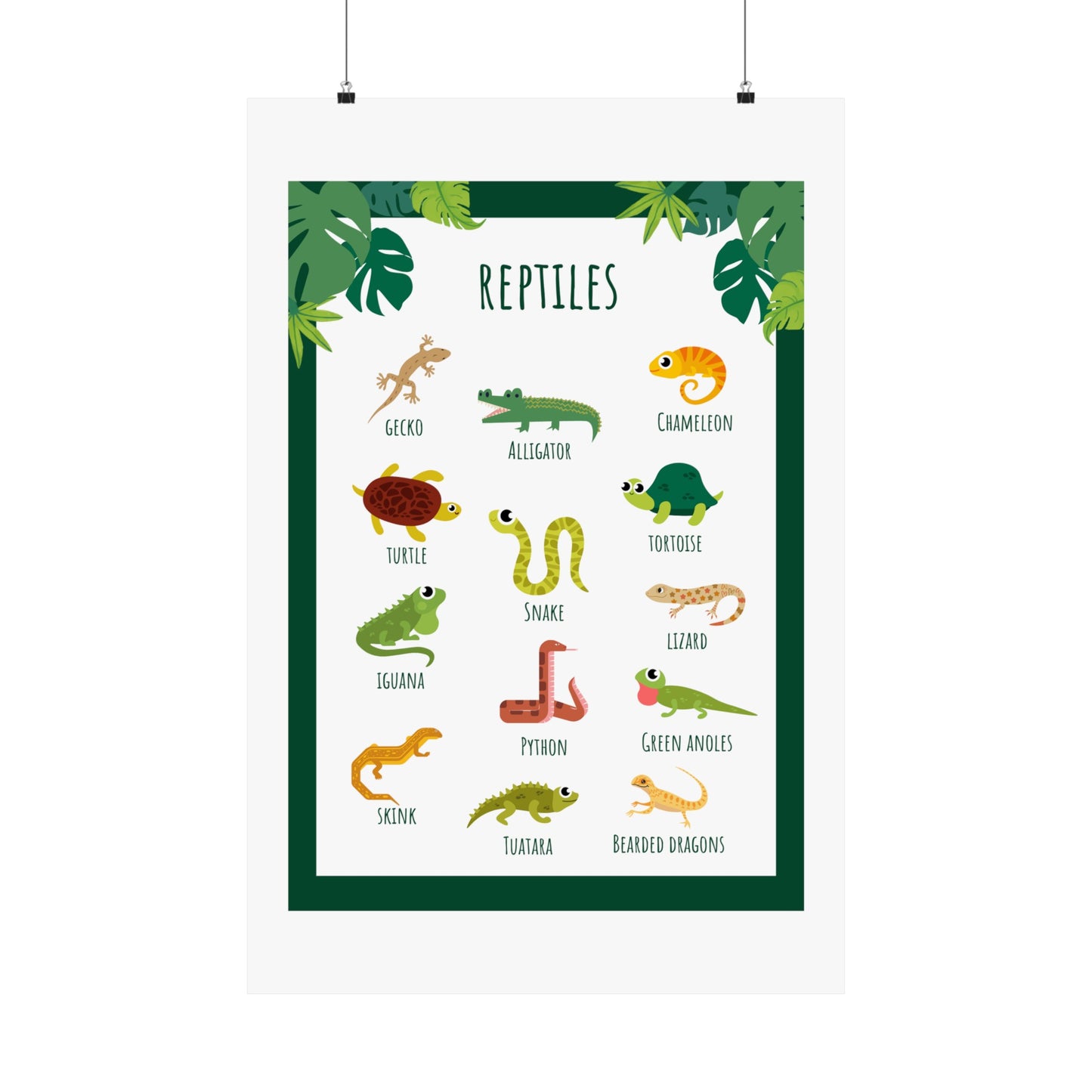 KIDS REPTILE POSTER! ✨🎨