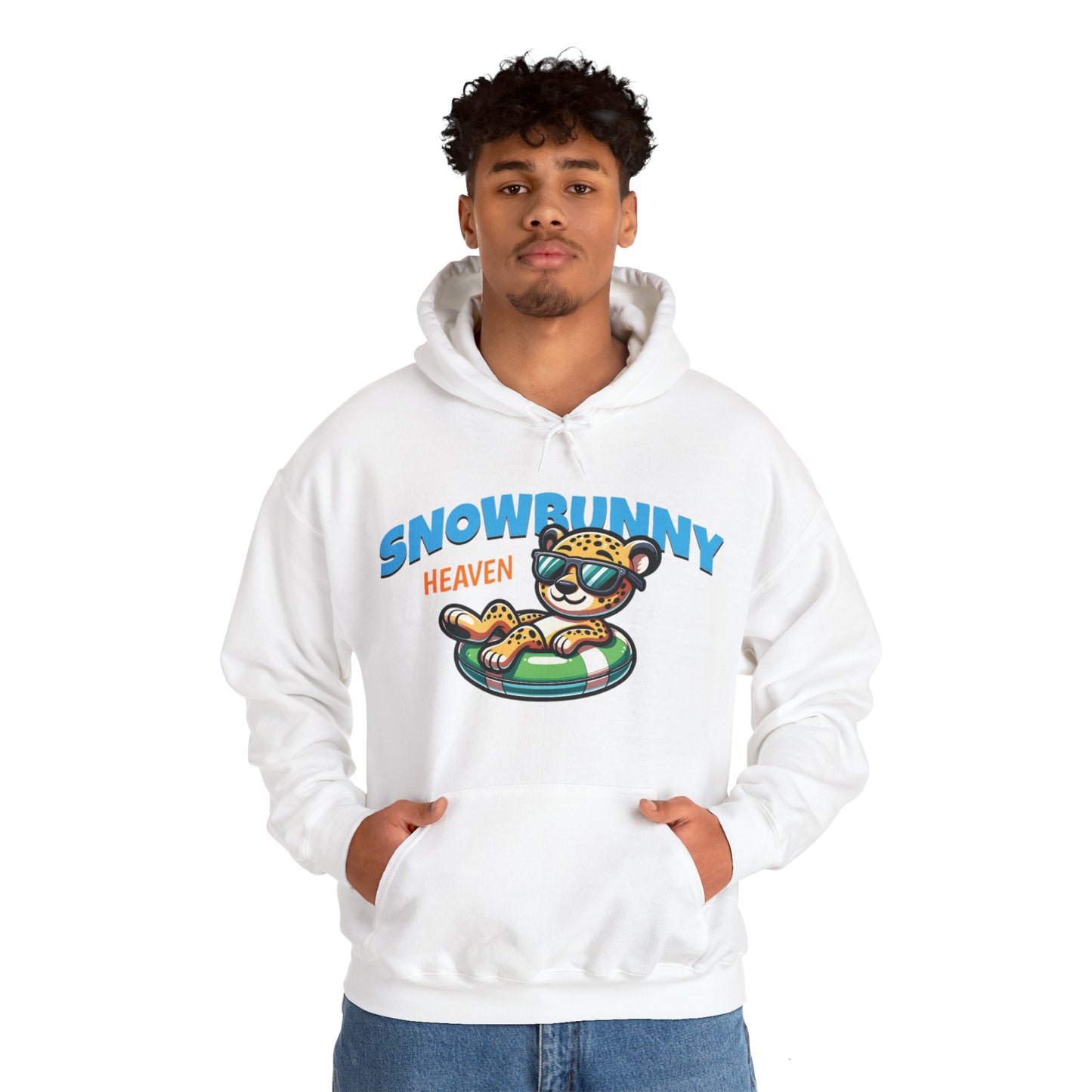 ❄️ SnowBunny Unisex CozyBlend™ Hooded Sweatshirt 🐰🌨️